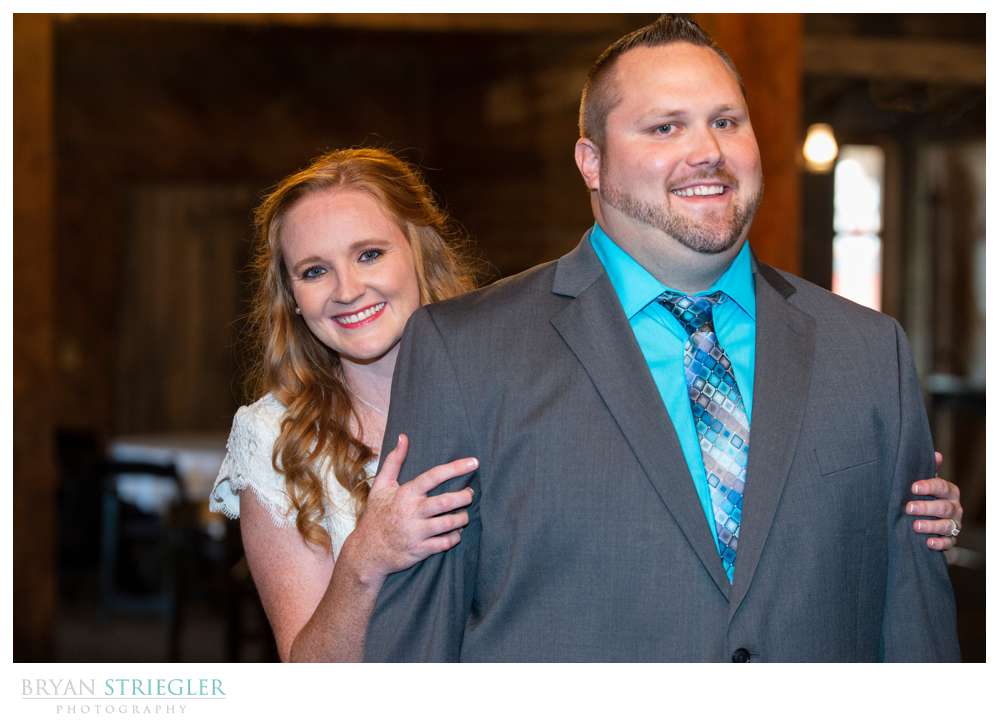 first look at wedding